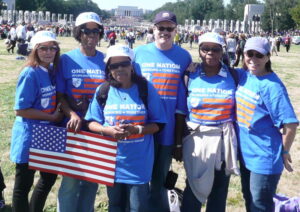 PS 372 staff at OneNation rally in DC