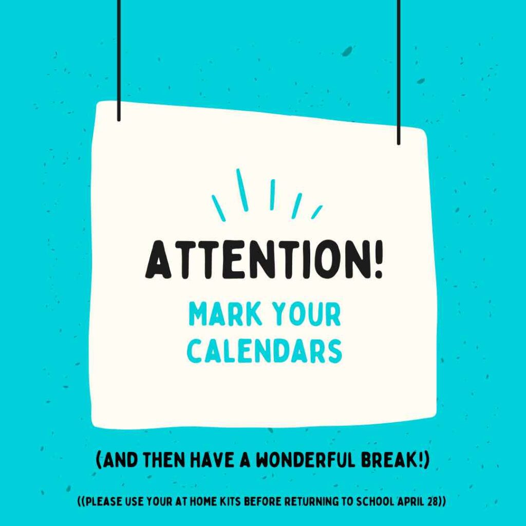 mark your calendars